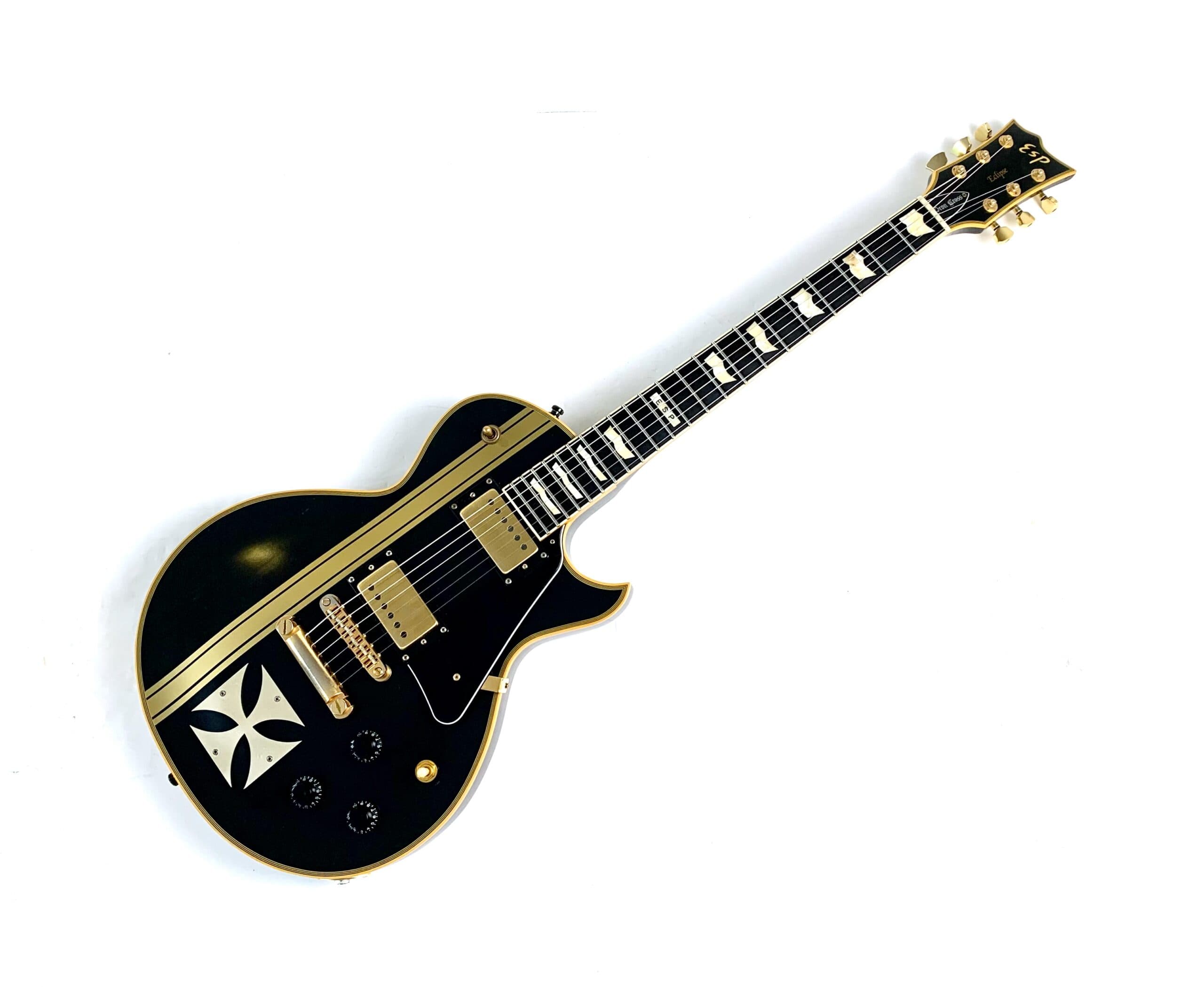 ESP Eclipse I « Iron Cross James Hetfield Signature » 2005 Vintage Black - Image 1