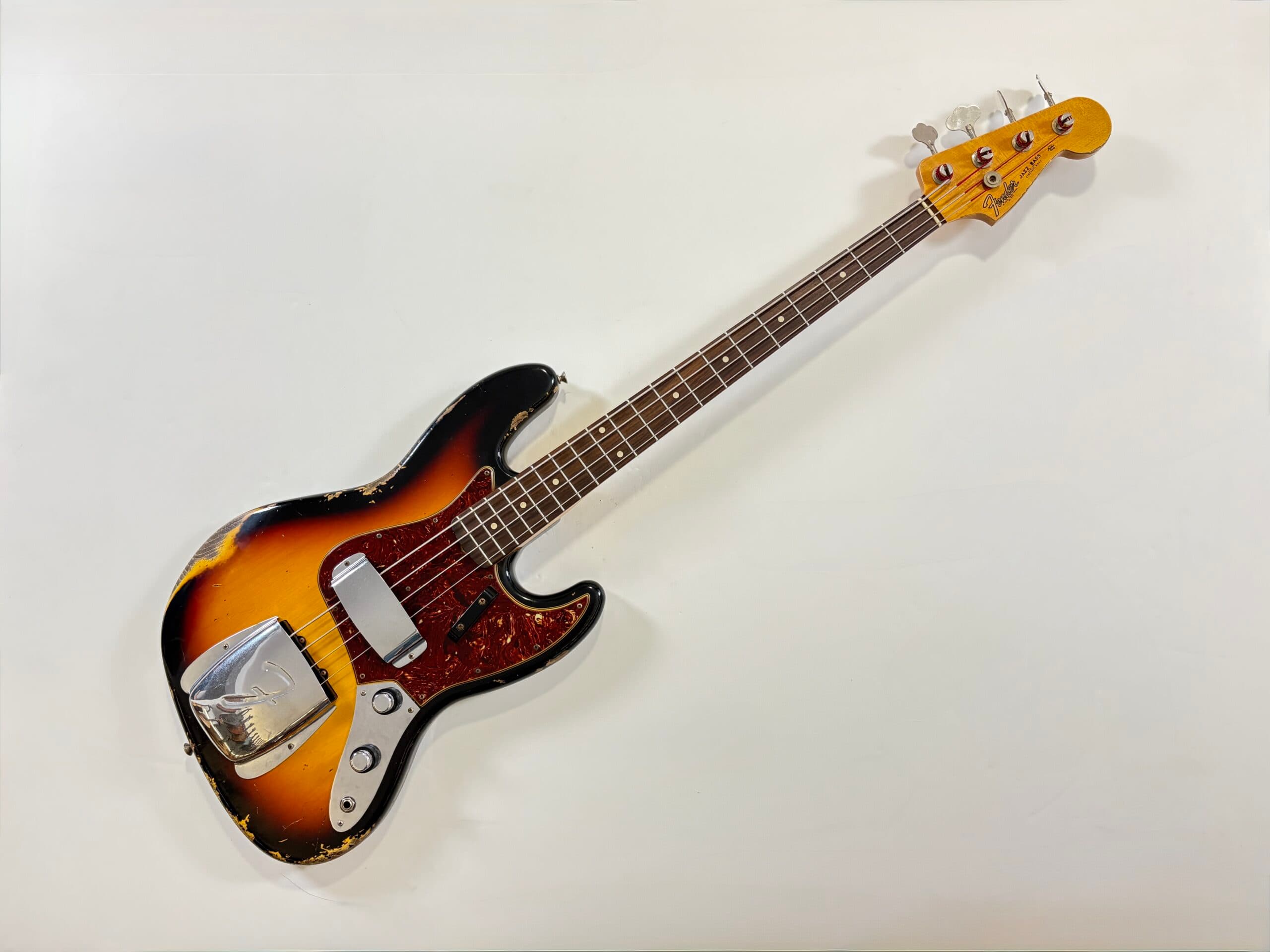 Fender Jazz Bass 1960 Custom Shop 2020 Sunburst Heavy Relic - Image 1