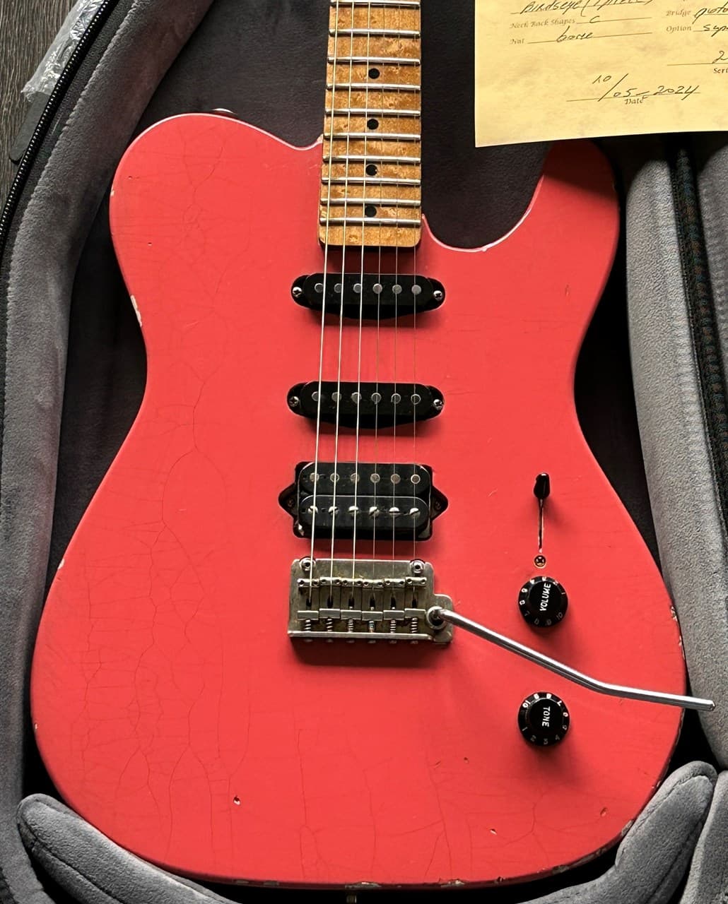 2024 Haar T HSS Aged with Tremolo Paulownia Light Rockguitar! - Image 1