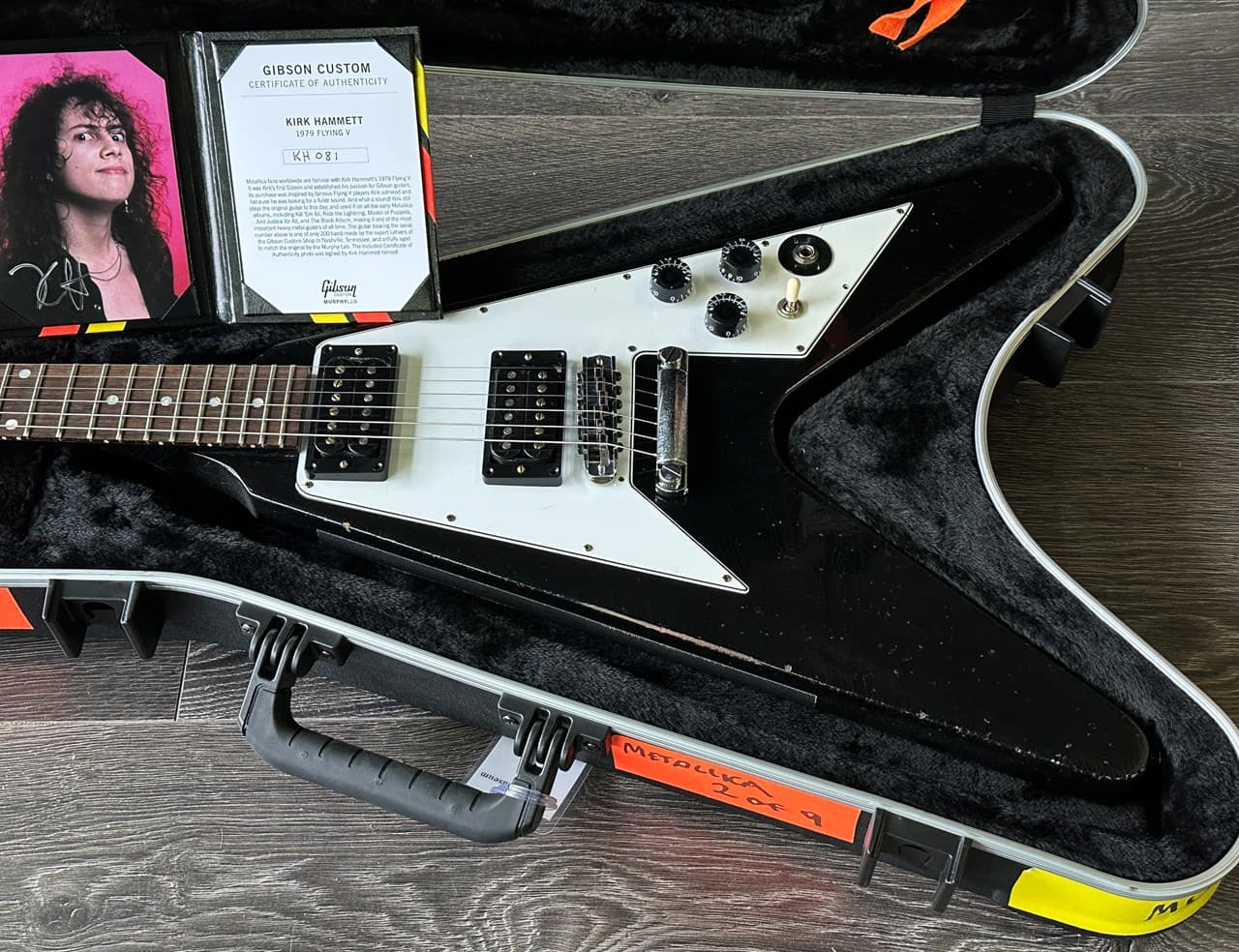 Gibson Kirk Hammett Custom Shop Murphy Lab 1979 Flying V Unplayed - Image 1