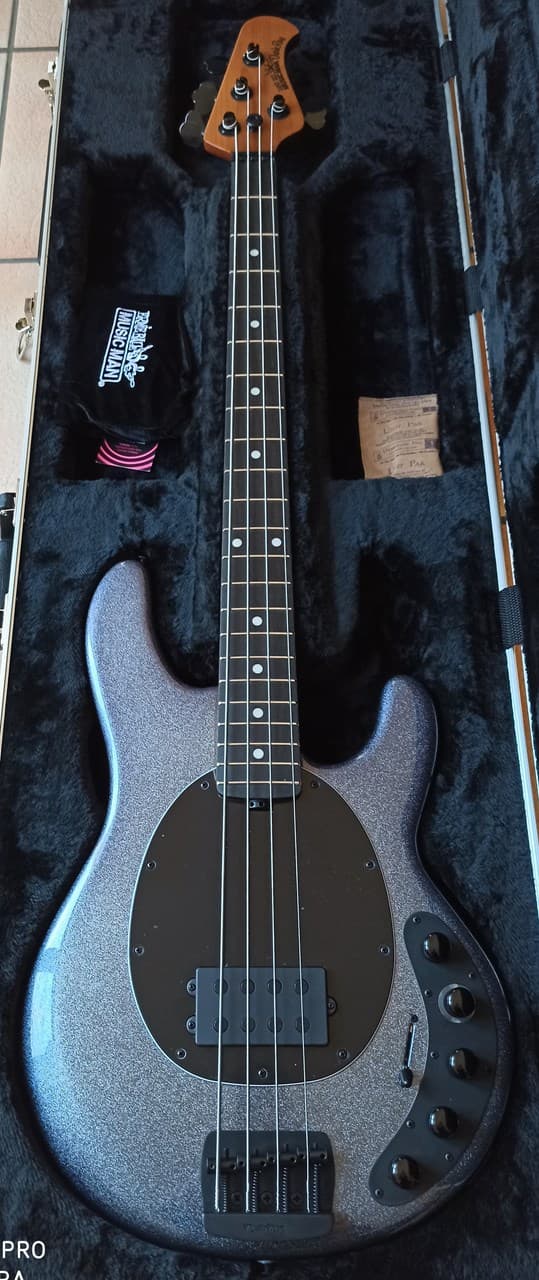Music Man Dark Ray Starry Night 4-String Bass Mint - Image 1