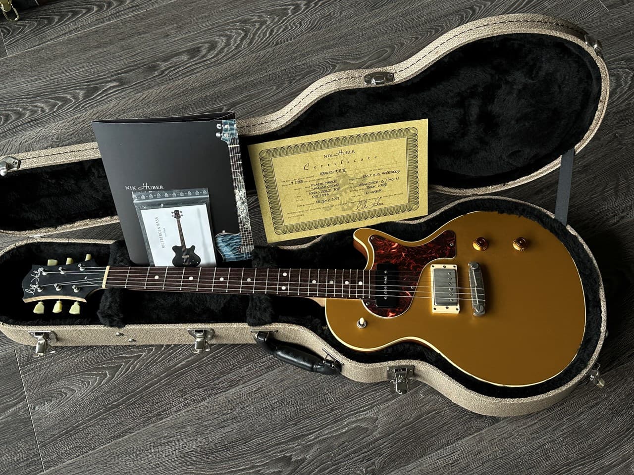 Nik Huber Krautster II Worn Gold Flamed Neck All Complete - Image 1